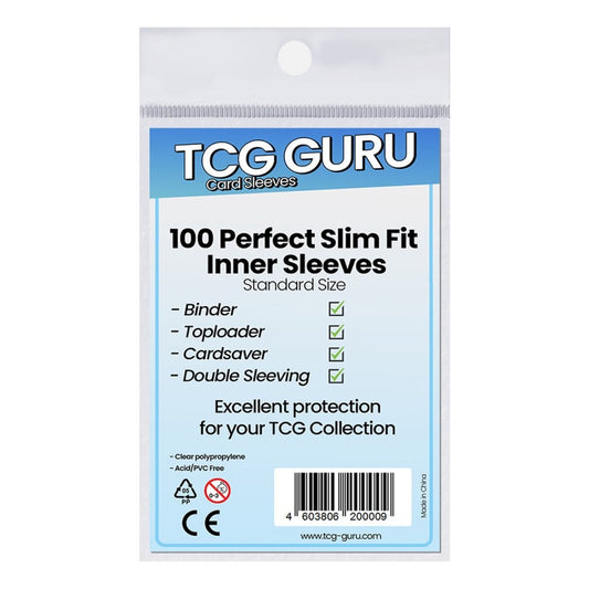 Accessoires — 100 sous-pochettes ajustées (TCG Guru)