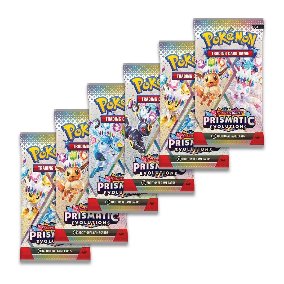 Bundle 6 boosters Pokémon – Évolutions Prismatiques (EV8.5)