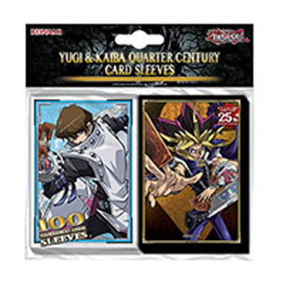Yu-Gi-Oh! — 100 protège-cartes Yugi et Kaiba Quart de Siècle