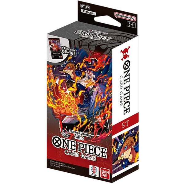 One Piece Card Game — Deck de démarrage ST-35 Rouge/Noir Sabo