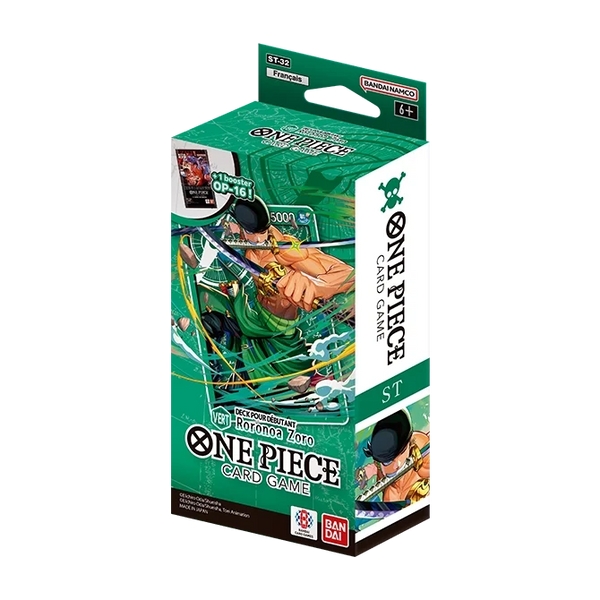 One Piece Card Game — Deck de démarrage ST-32 Vert Zoro