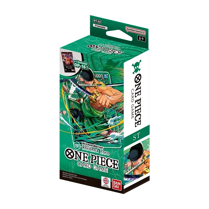 One Piece Card Game — Deck de démarrage ST-32 Vert Zoro