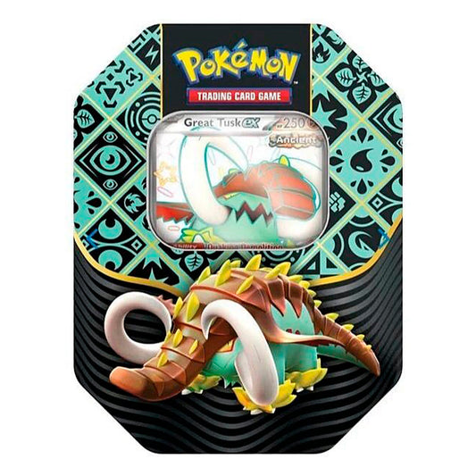 Boîte métallique Pokémon – Destinées de Paldea (EV4.5) – Roue-de-Fer et Fort-Ivoire
