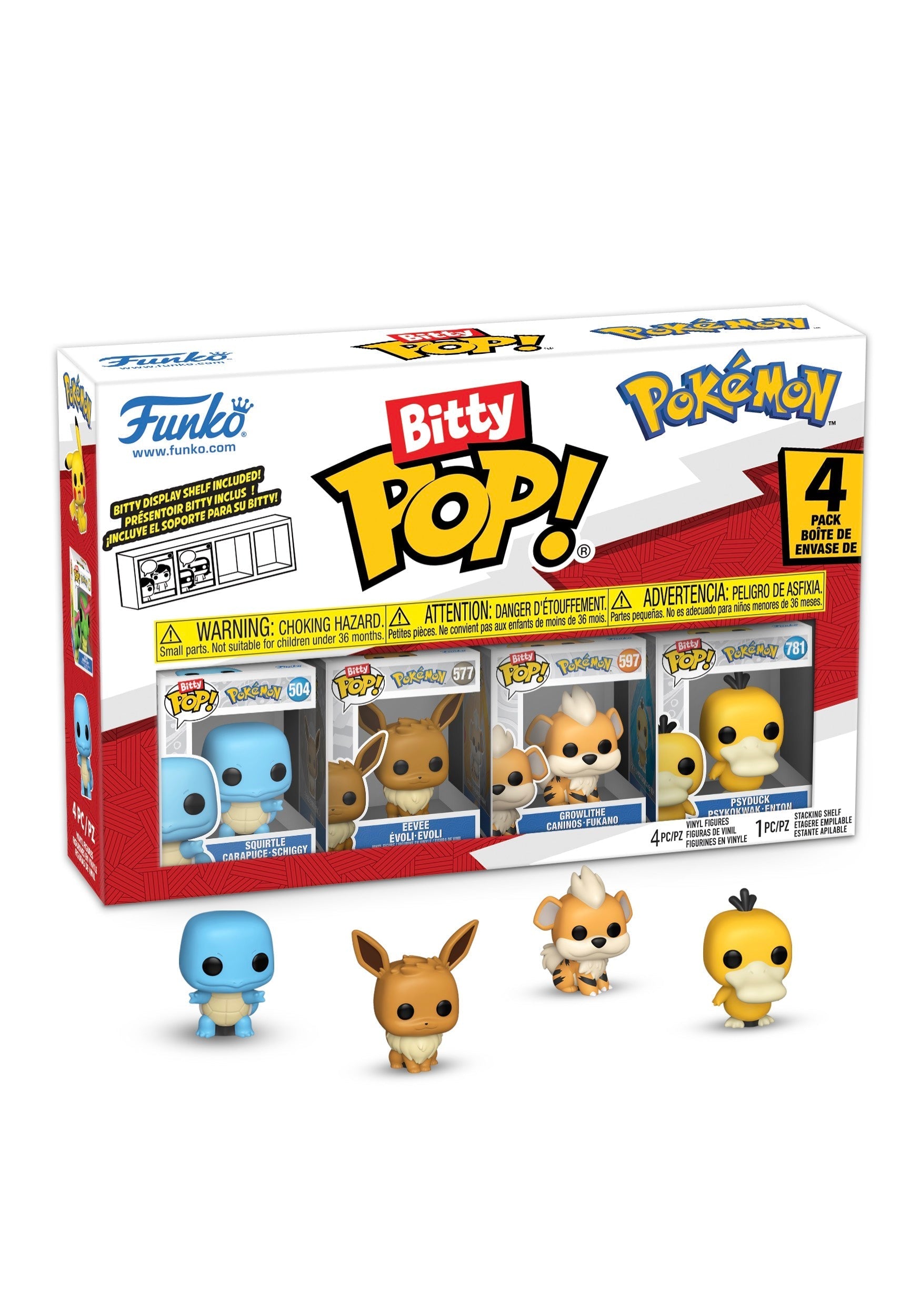 Pokémon — Funko Bitty Pop! Carapuce (lot de 4)