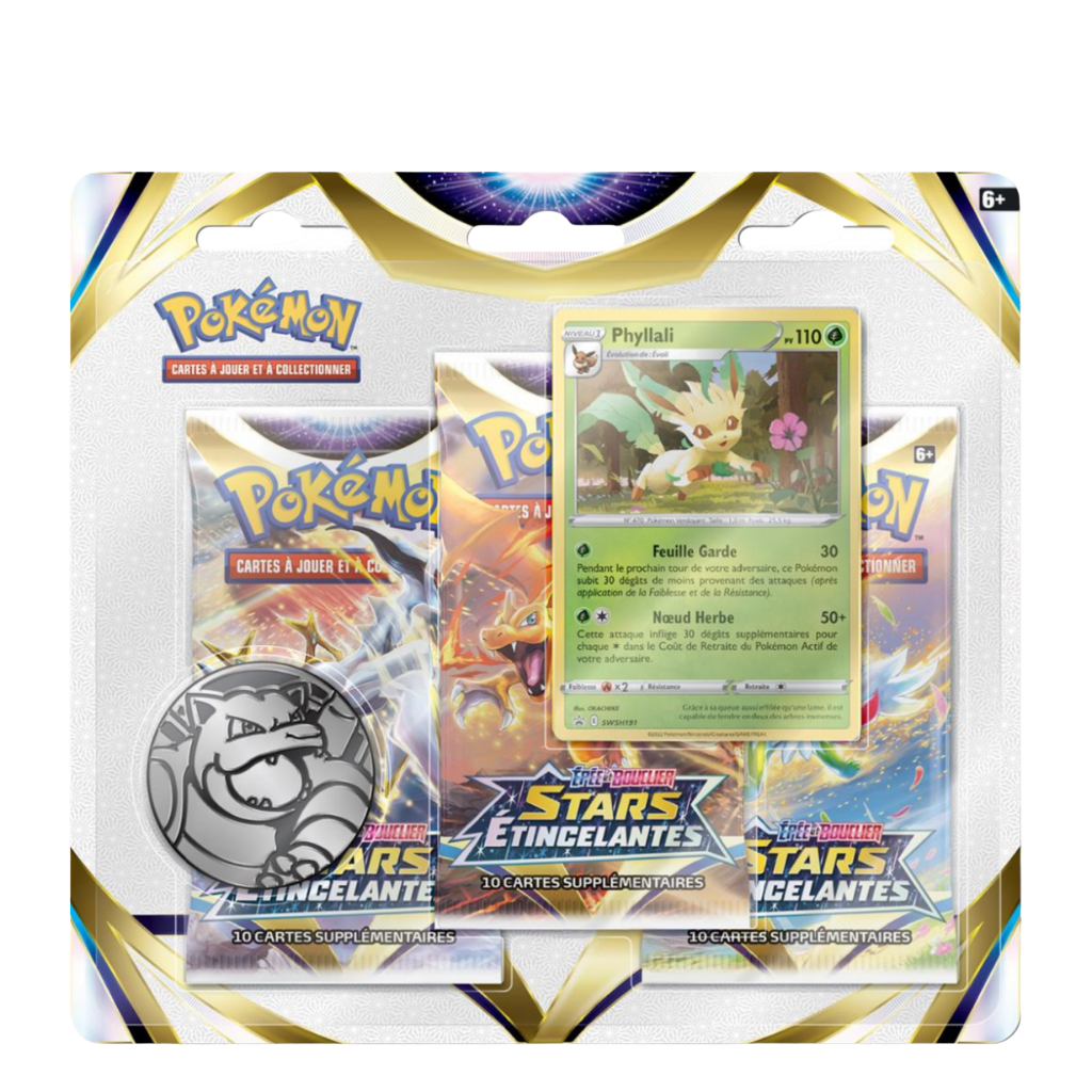Tripack Pokémon Phyllali – Stars Étincelantes (EB09) – Version française