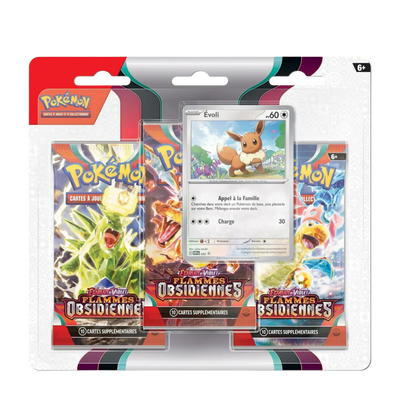 Tripack Pokémon – Flammes Obsidiennes (EV03) – Version française