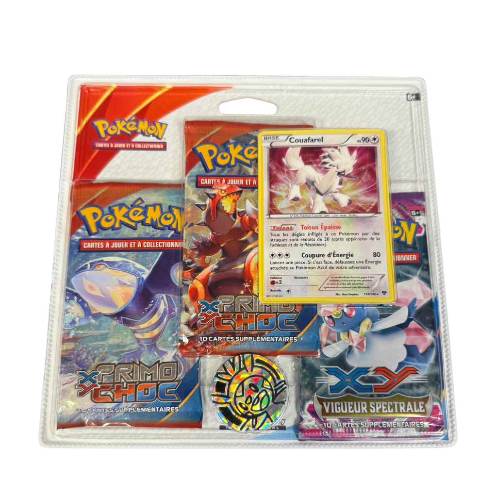 Tripack Pokémon – Vigueur Spectrale (XY04) et Primo Choc (XY05) – Version française